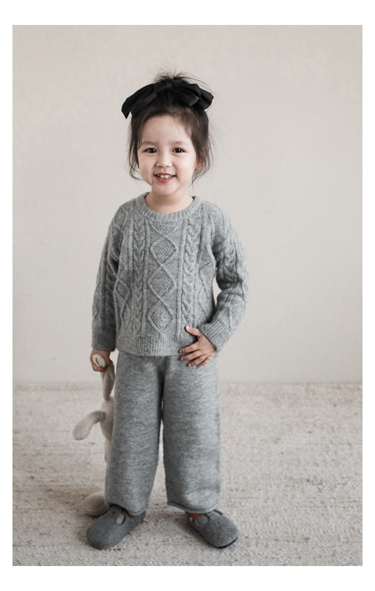 Violet Knitted Two Piece Set
