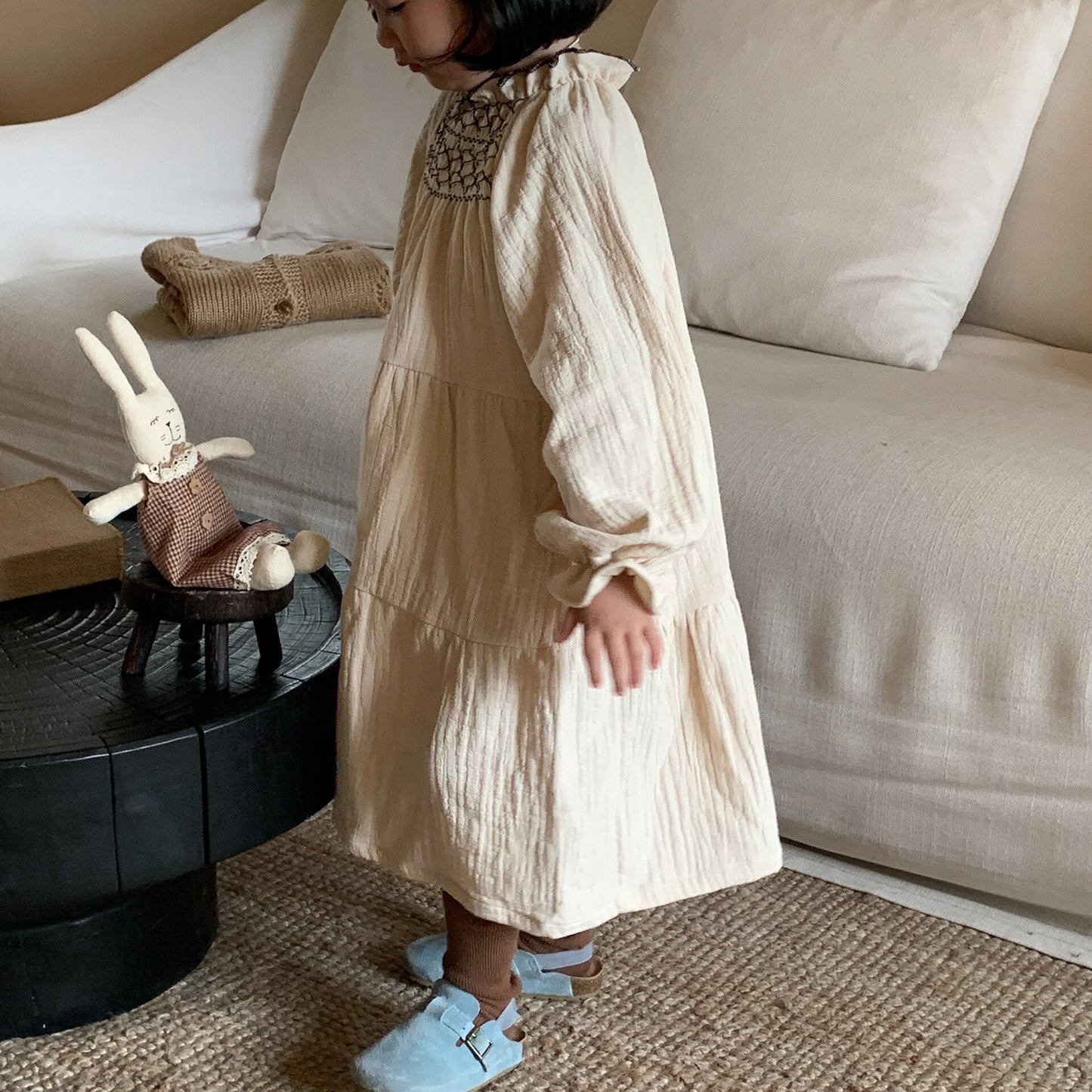 Thatched Smock Dress