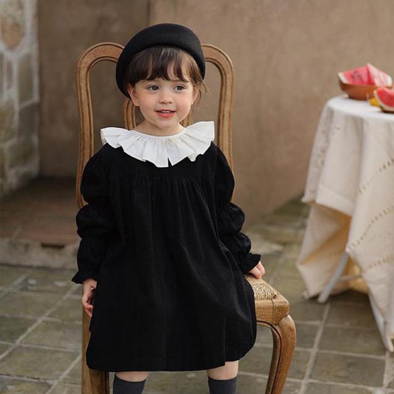 Midnight Corduroy Dress