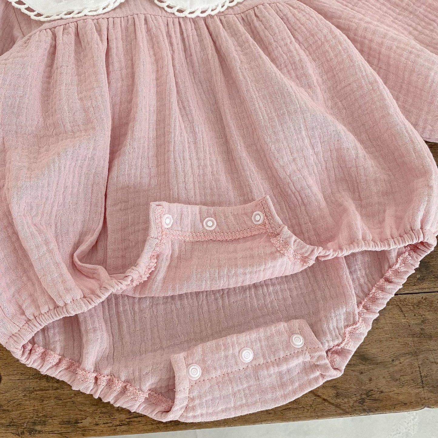 Adeline Cheesecloth Romper