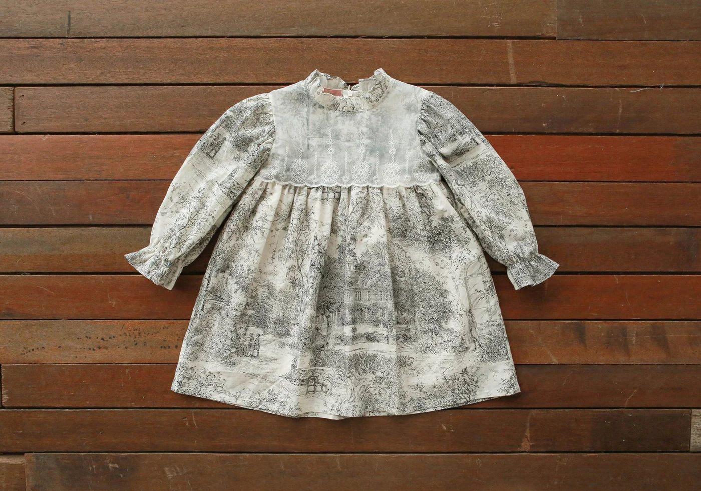 Toile De Jouy Frill Dress