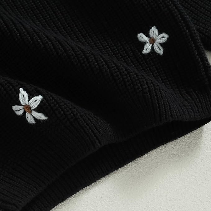 Daisy Embroidered Knit Jumper