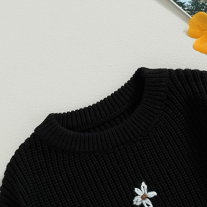 Daisy Embroidered Knit Jumper