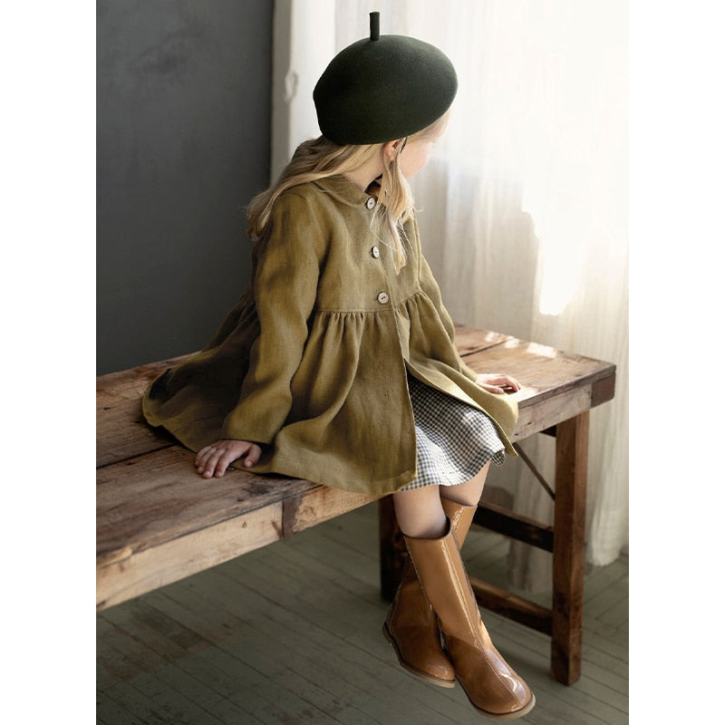 Clara Linen Pea Coat