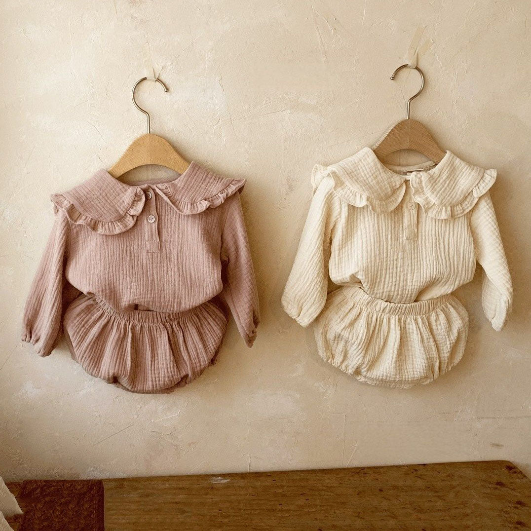 Lotus Cotton Top + Bloomer Set