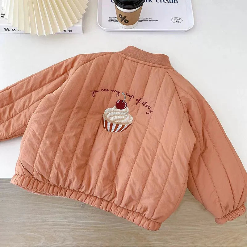 Cherry Quilted Jacket