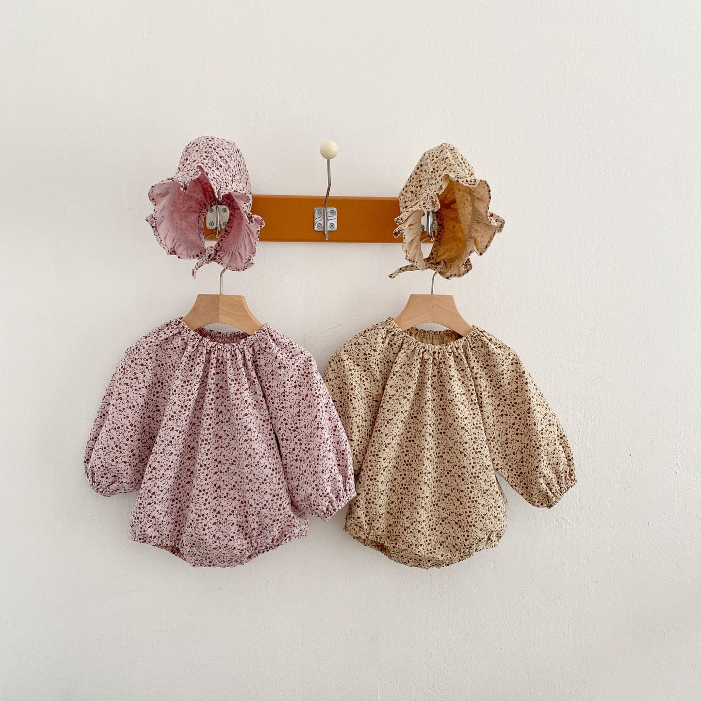 Libby Romper + Bonnet Set