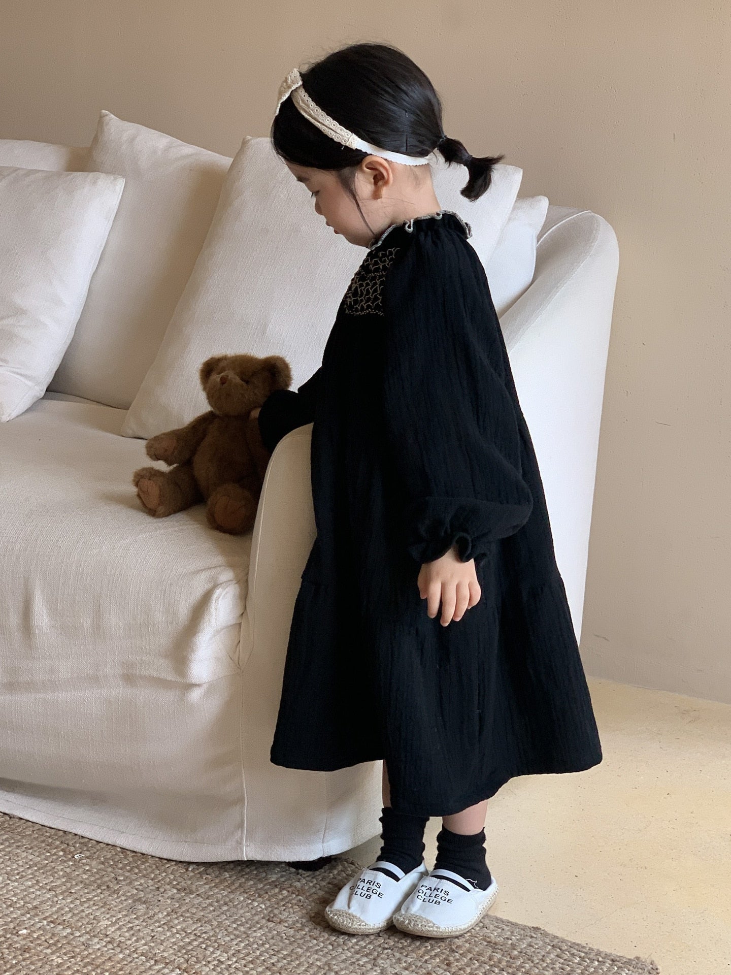 Thatched Smock Dress