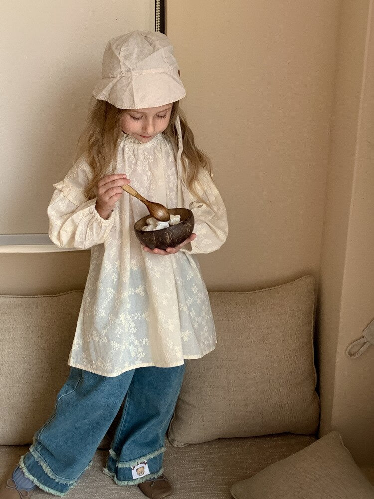 Sophia Embroidered Smock Top