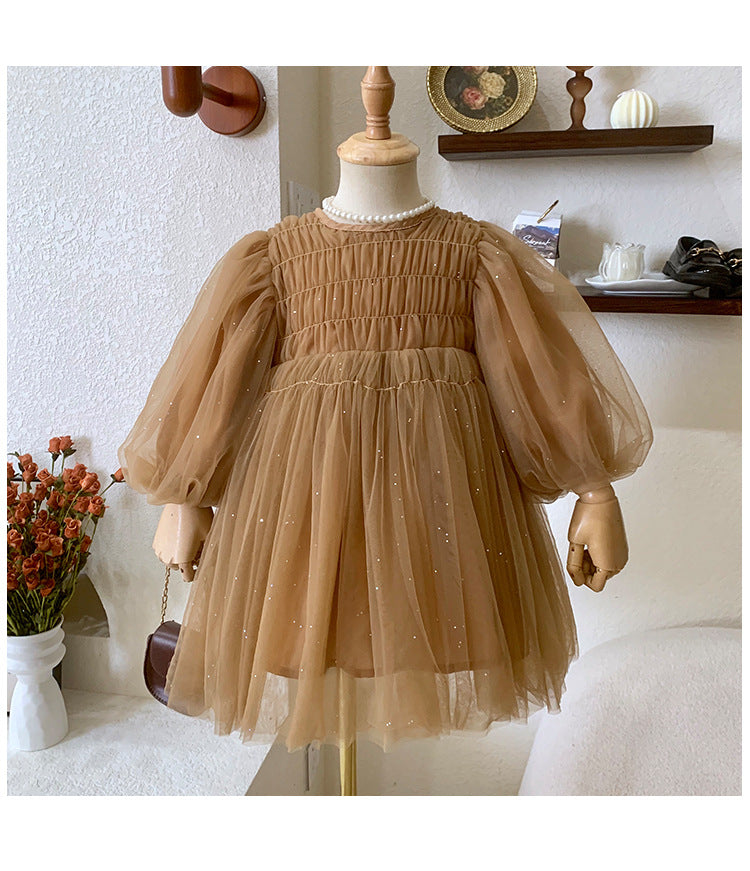 Caramel Tulle Dress