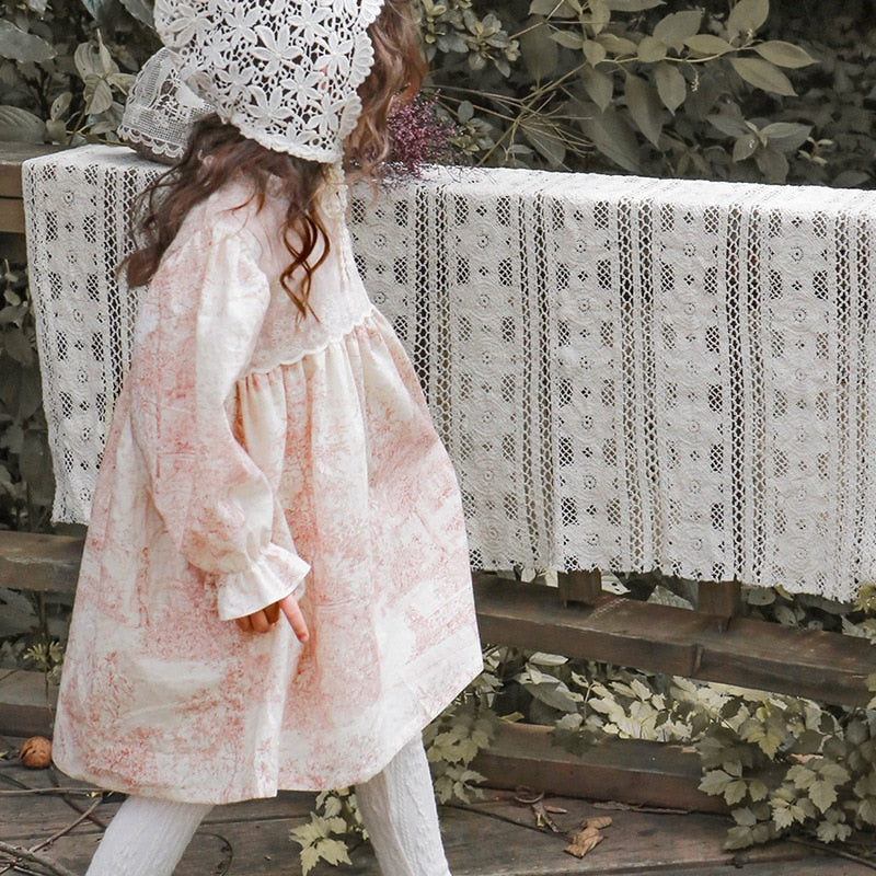 Toile De Jouy Frill Dress