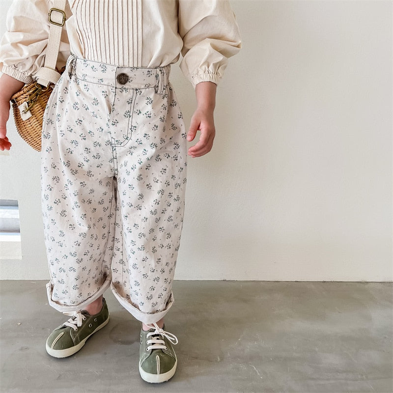 Floral Boxy Chinos