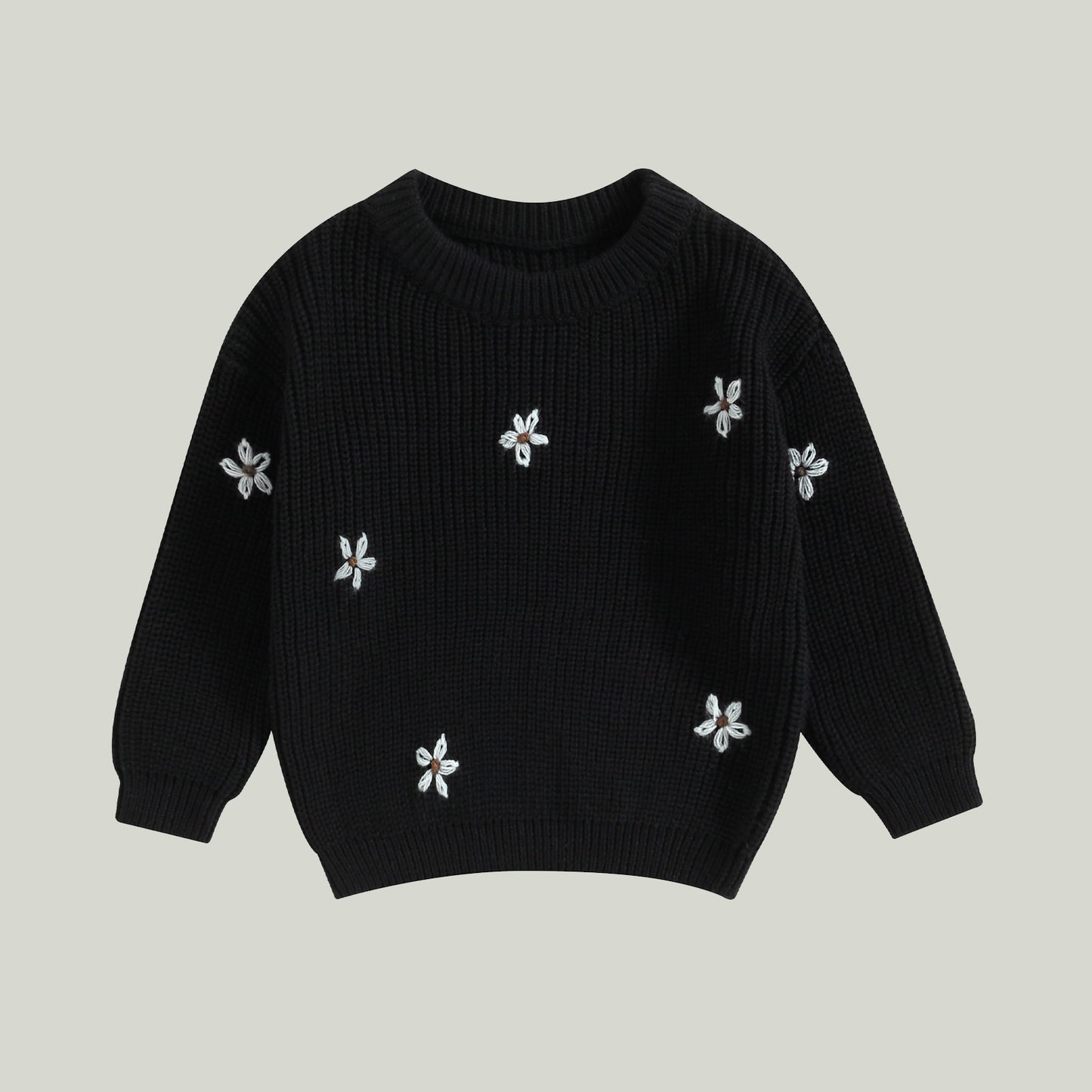 Daisy Embroidered Knit Jumper