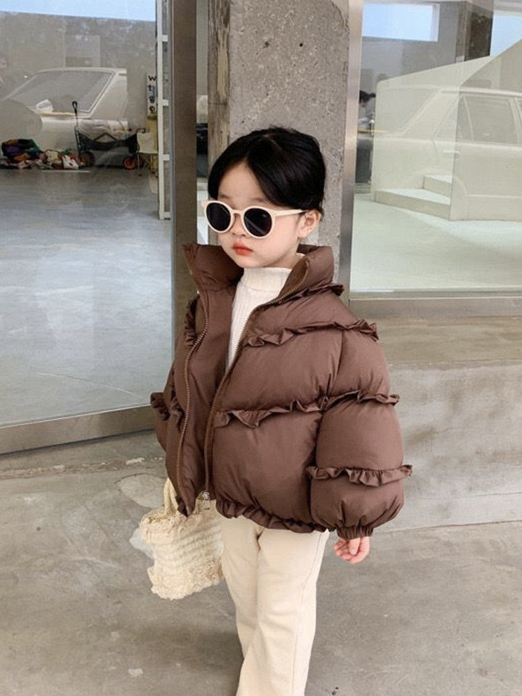 Saskia Frill Puffer Jacket