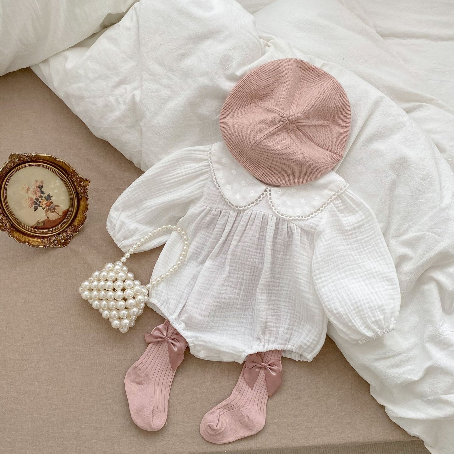 Adeline Cheesecloth Romper