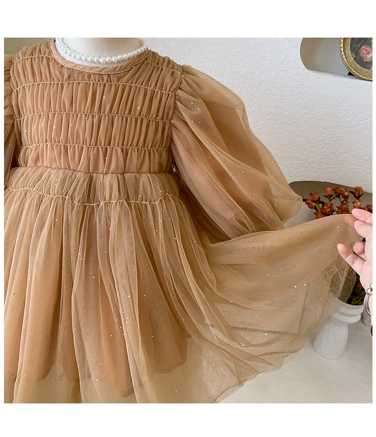 Caramel Tulle Dress