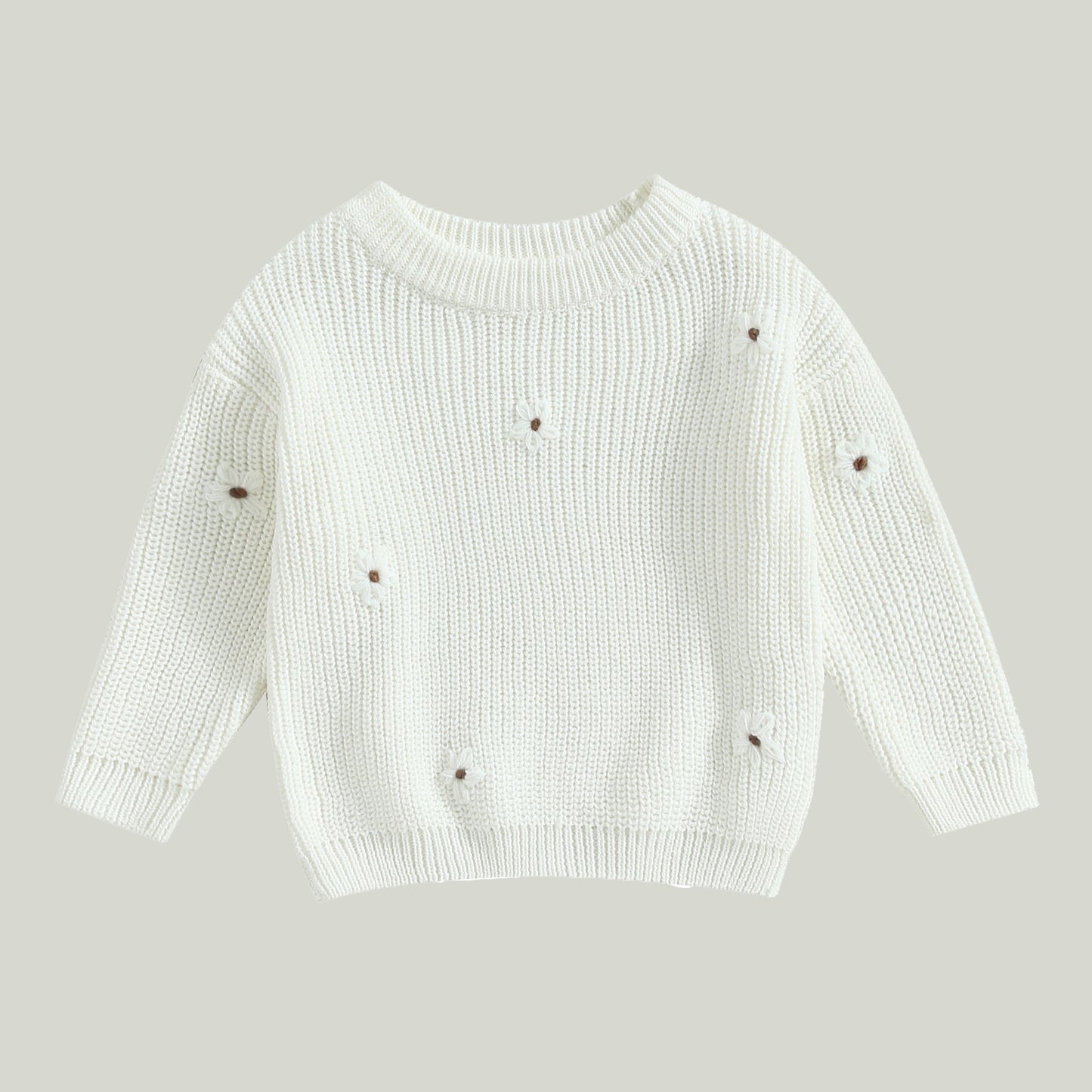 Daisy Embroidered Knit Jumper