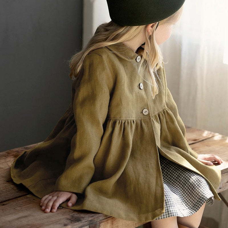 Clara Linen Pea Coat