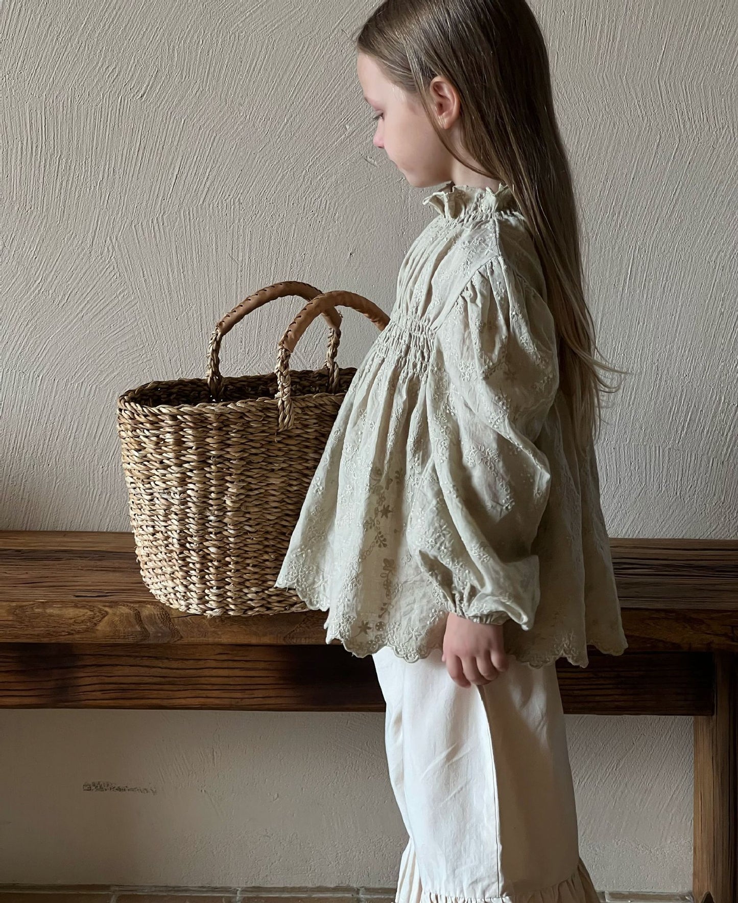 Lantern Embroidered Blouse