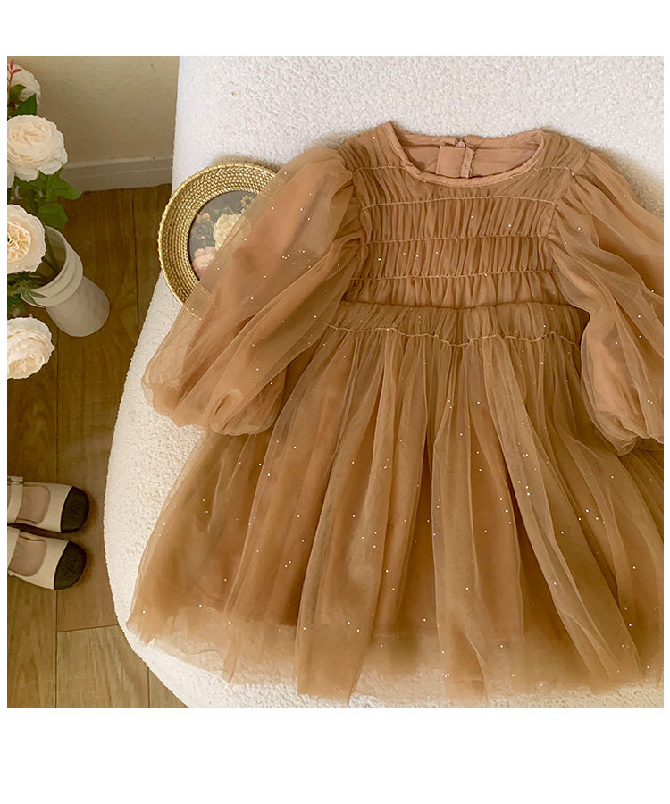 Caramel Tulle Dress