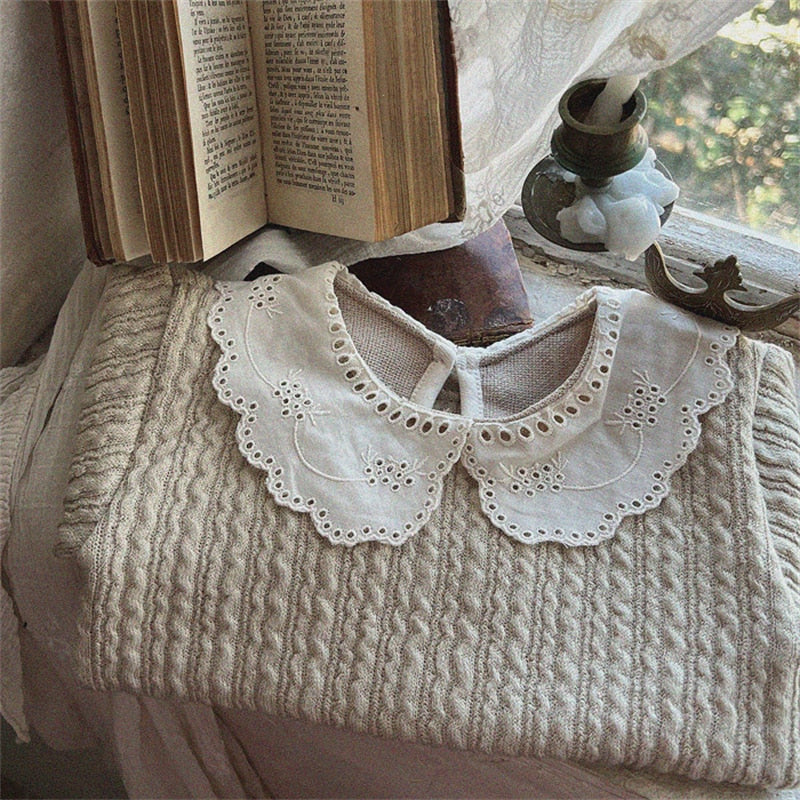 Clara Lace Collar Top