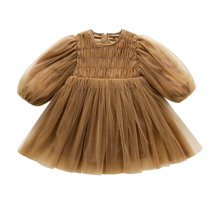 Caramel Tulle Dress