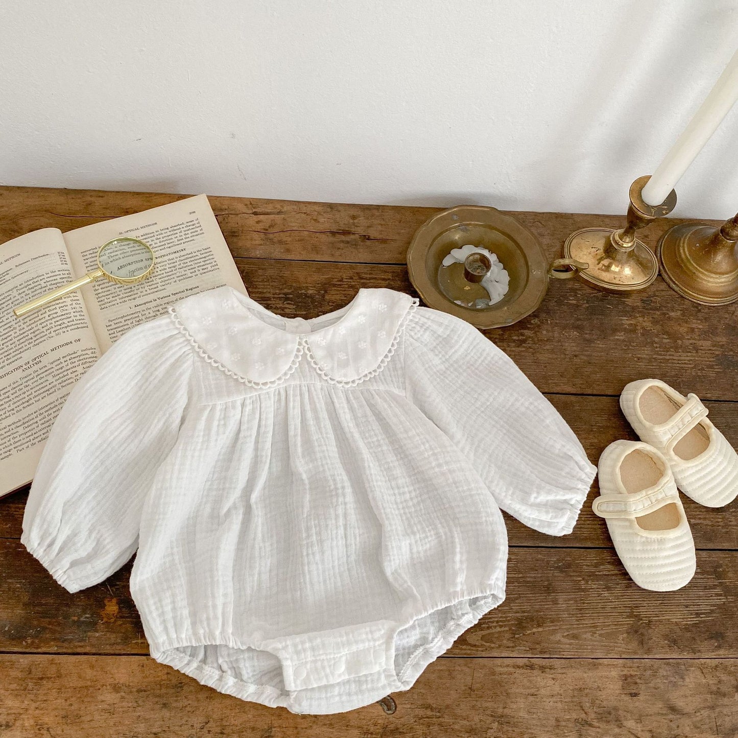 Adeline Cheesecloth Romper