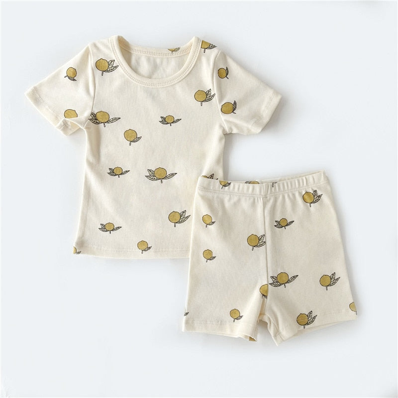 Lemon Shorts Lounge Set