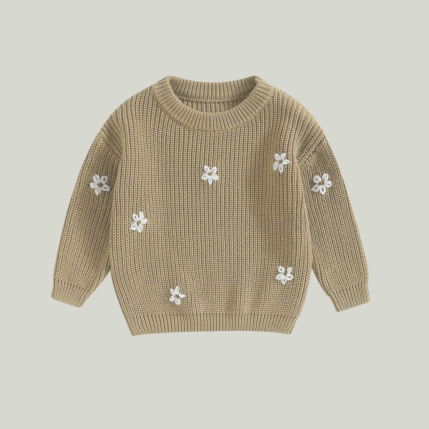 Daisy Embroidered Knit Jumper