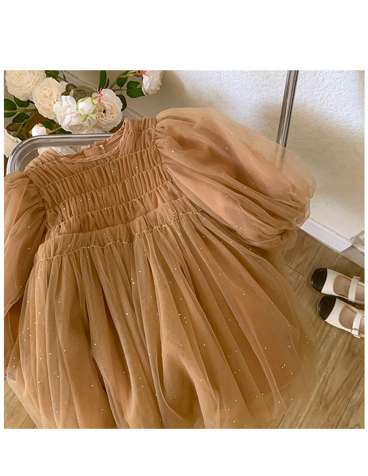 Caramel Tulle Dress