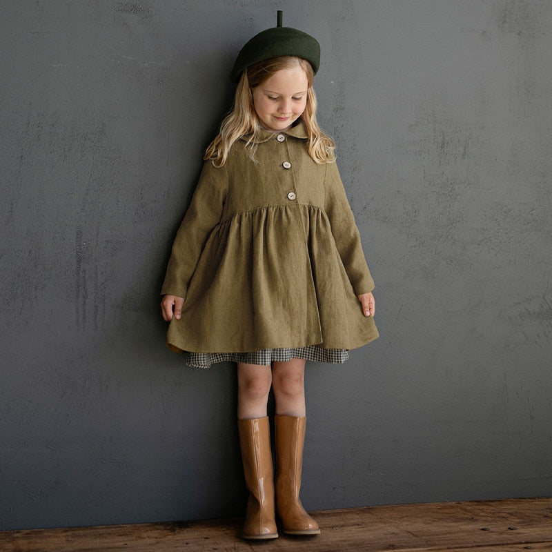 Clara Linen Pea Coat