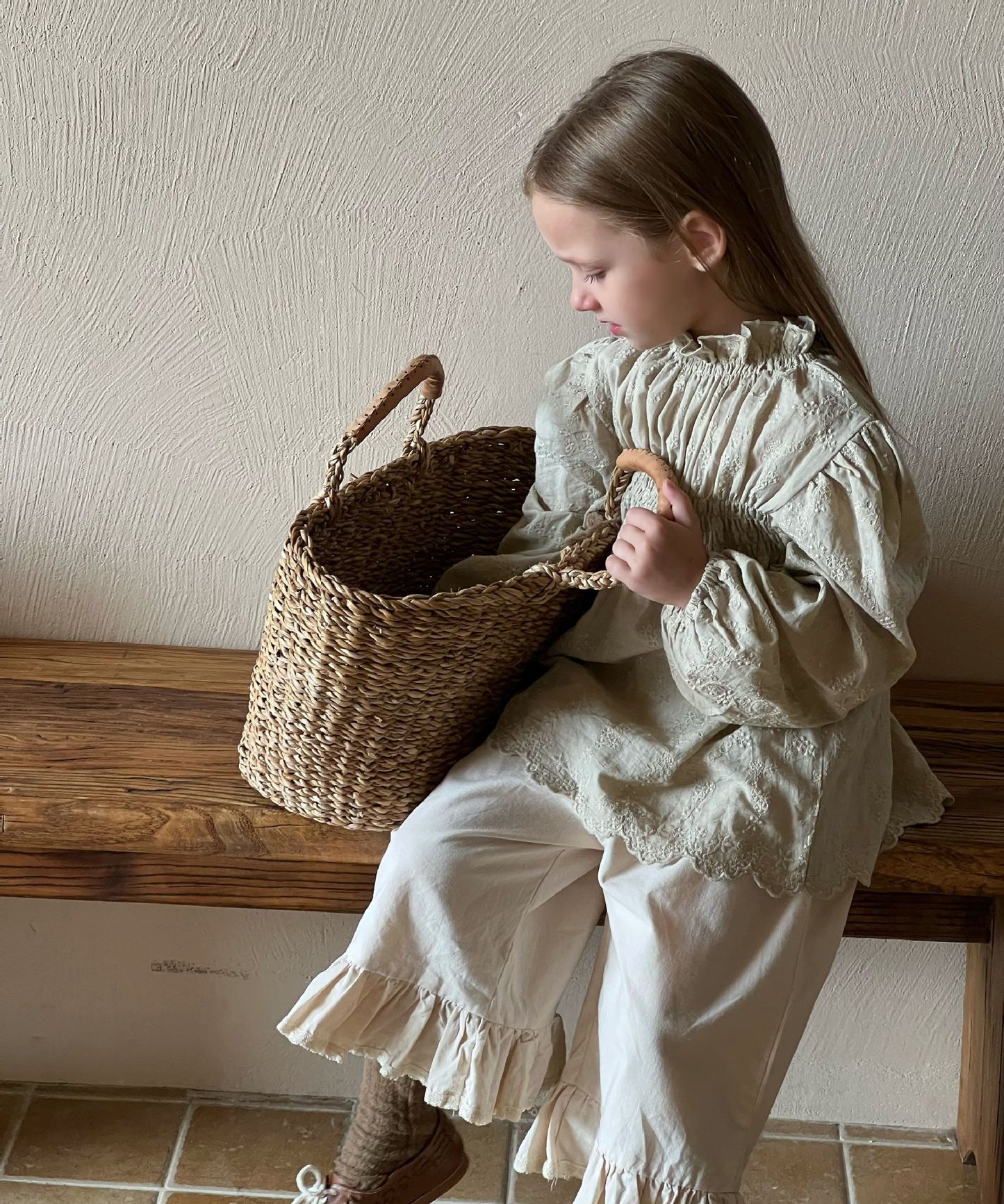 Lantern Embroidered Blouse