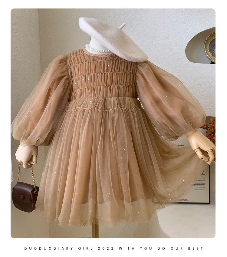 Caramel Tulle Dress