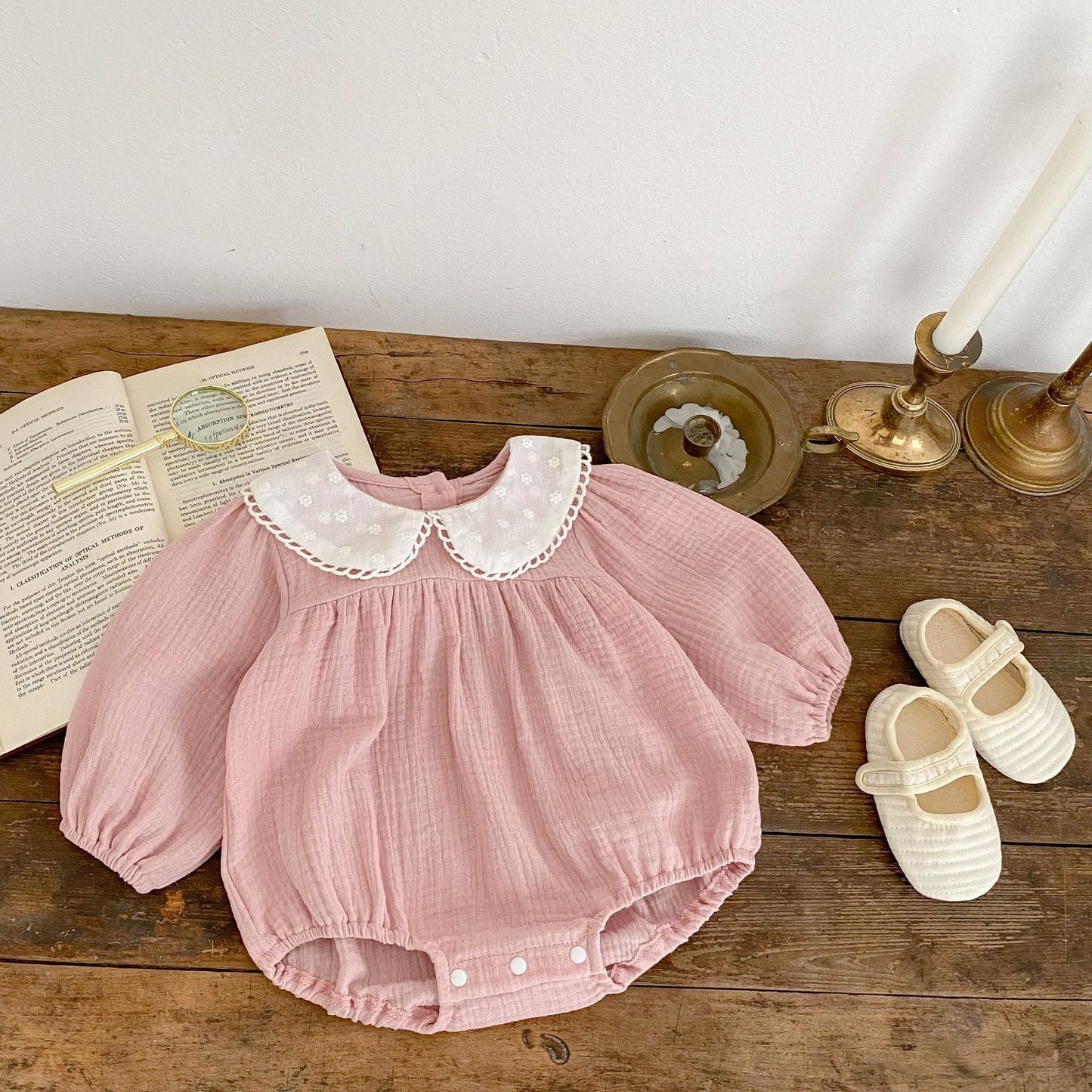 Adeline Cheesecloth Romper